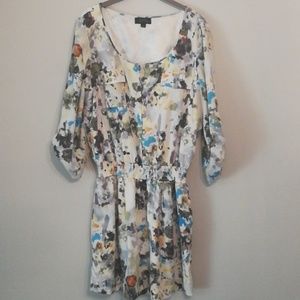 TAHARI multi colored dress